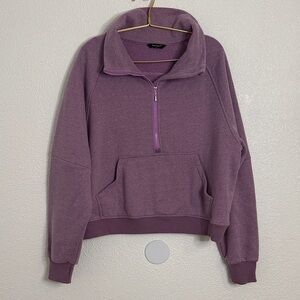 Rosvigor -Lavender Half-Zip Pullover- Large